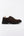 Dark brown lace-up shoe in vintage effect suede